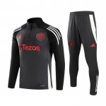 Manchester United Training Sweatshirts Viertelreißverschluss 2024-25 Graue